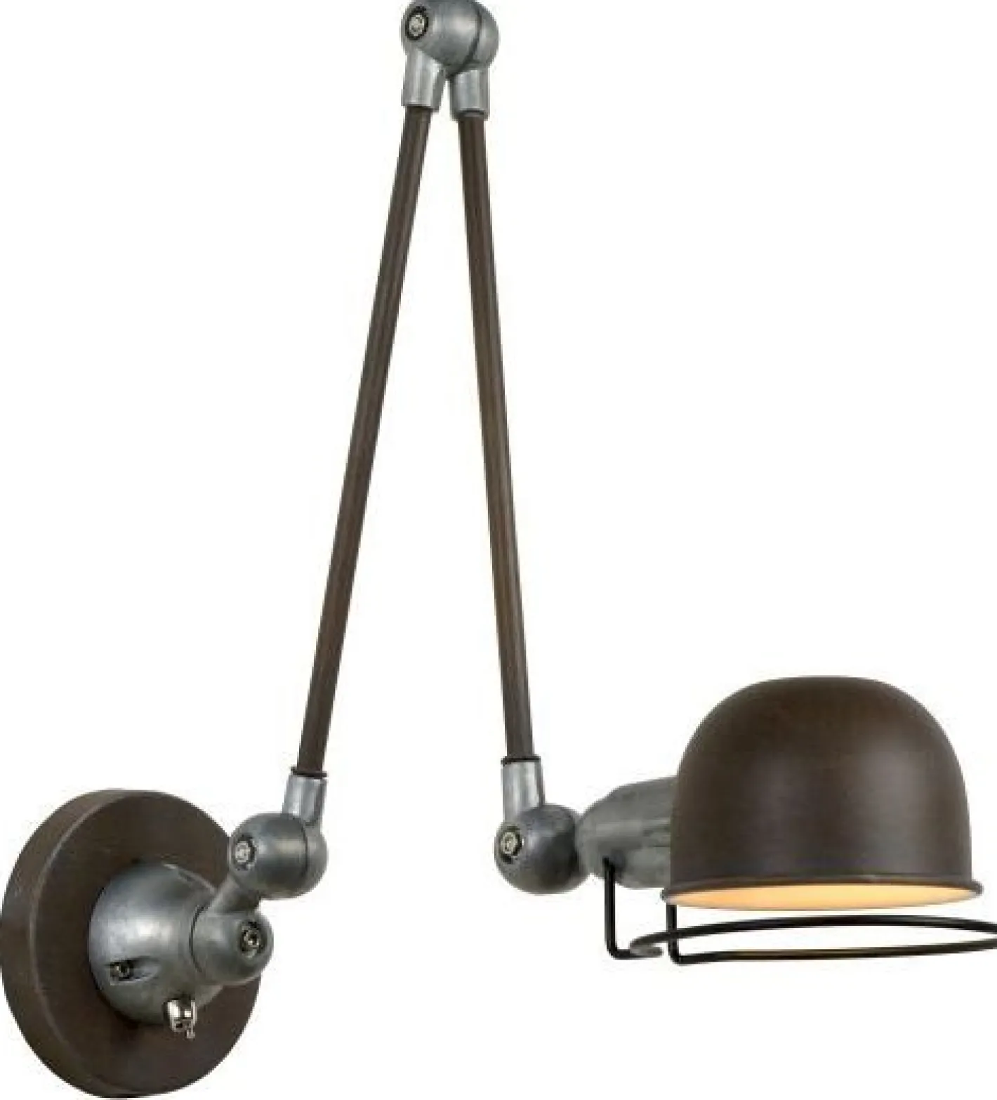 Lucide Honore Wandlamp Roest Bruin