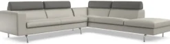 Discount Leolux Horatio Hoekbank Bruin