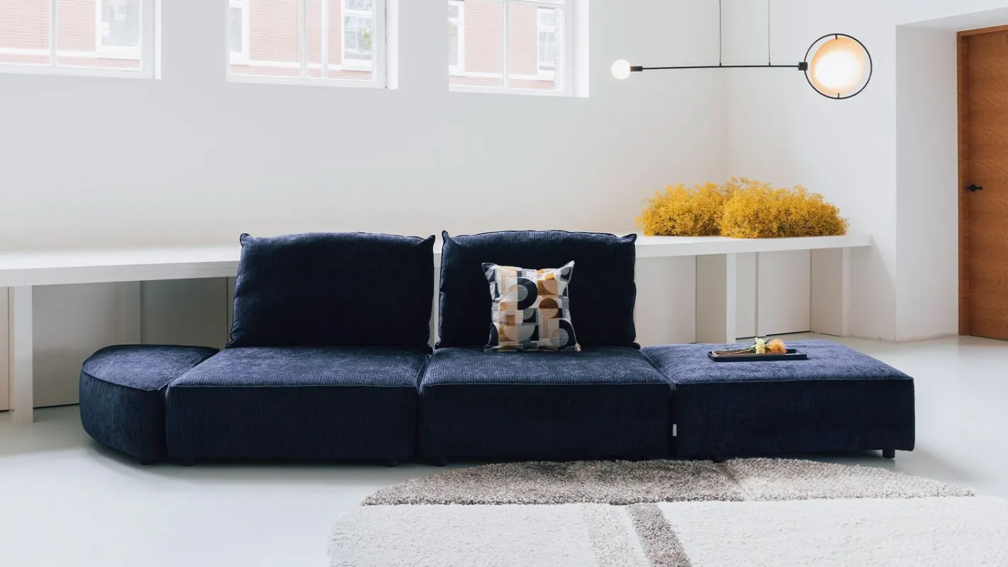 Zuiver Hunter 1,5 zits Elementenbank Navy