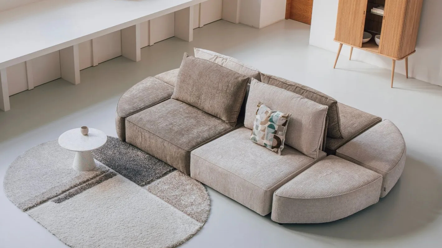 Outlet Zuiver Hunter 3-Zitsbank Sand