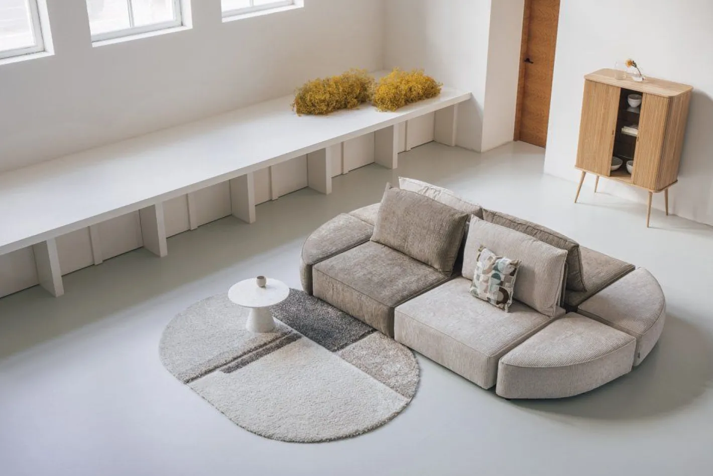 Outlet Zuiver Hunter 3-Zitsbank Sand