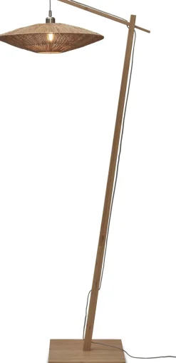 Good&Mojo Iguazu L Vloerlamp Natural, Grey