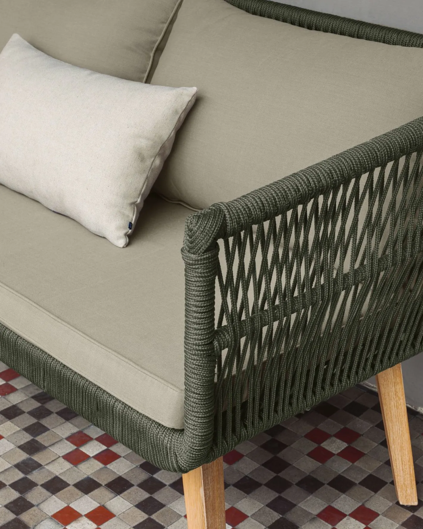 Outlet Kave Home Inti Loungeset Groen