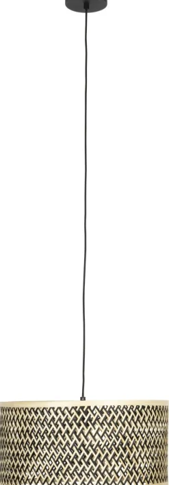 New Dutchbone Isla Hanglamp Black, Natural