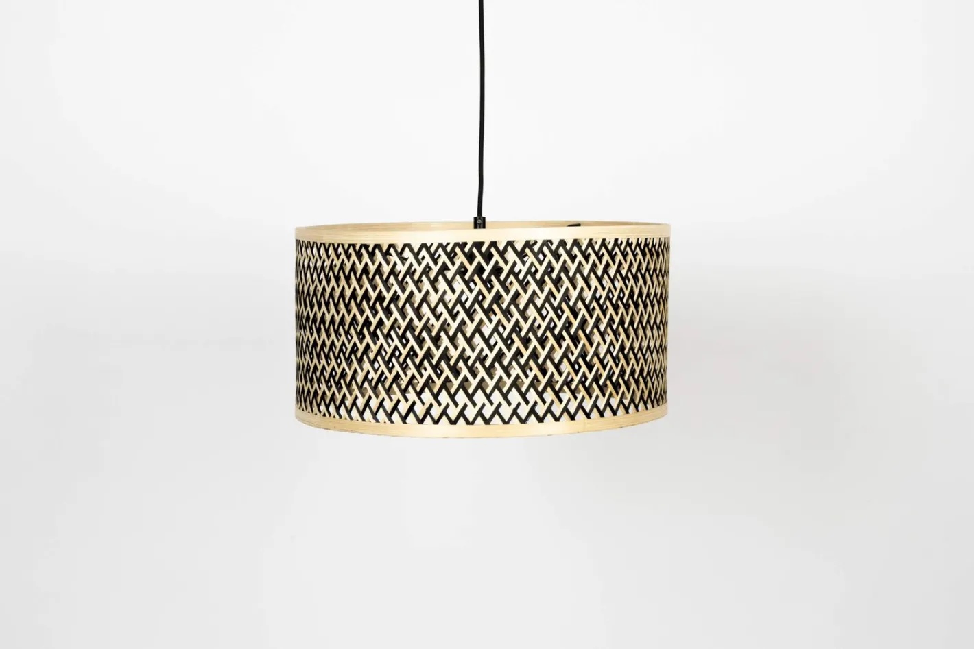 New Dutchbone Isla Hanglamp Black, Natural