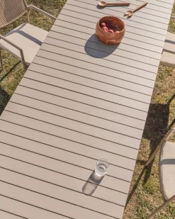 Best Kave Home Izola Uitschuifbare Tuintafel Beige