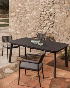 Sale Kave Home Izola Uitschuifbare Tuintafel Grafiet