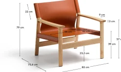 Hot Kave Home Jan Fauteuil Lichtbruin