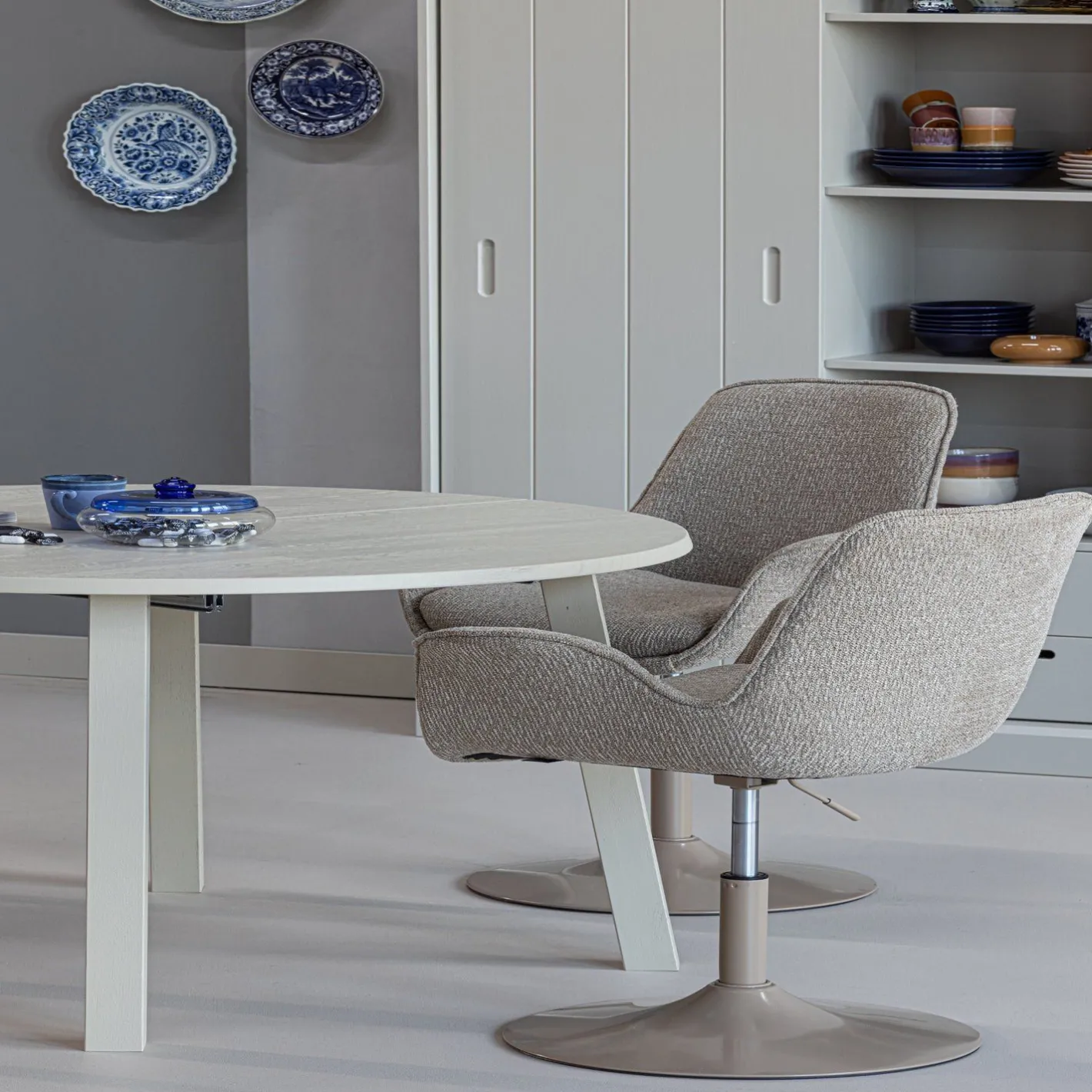 Online WOOOD Janne Eettafel Dakargrau