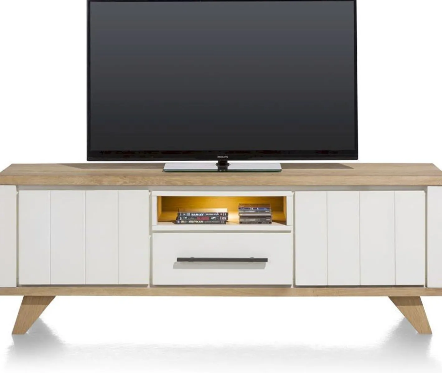 Clearance Henders en Hazel Jardin Tv-meubel Railway Brown, wit