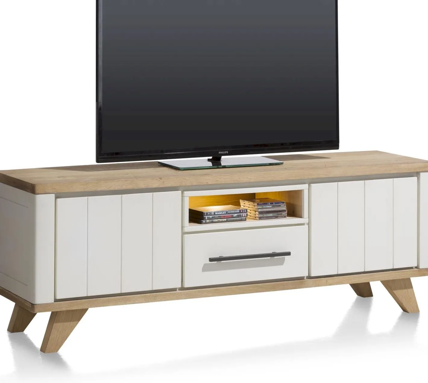 Clearance Henders en Hazel Jardin Tv-meubel Railway Brown, wit