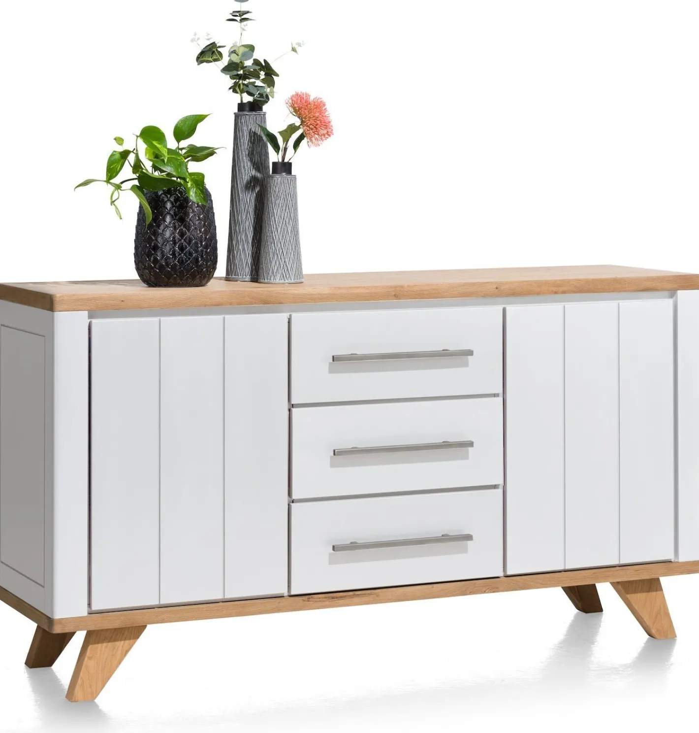Clearance Henders en Hazel Jardin Wit Dressoir Railway Brown, Wit