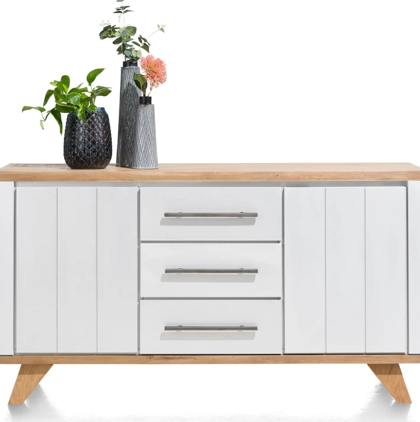 Clearance Henders en Hazel Jardin Wit Dressoir Railway Brown, Wit