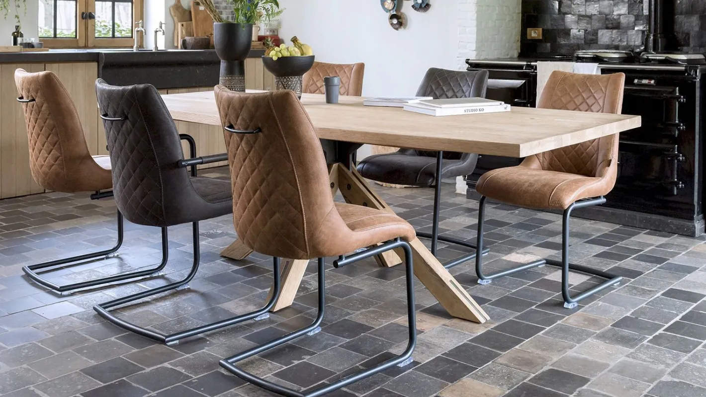 Best Henders en Hazel Jardino Eettafel Railway Brown