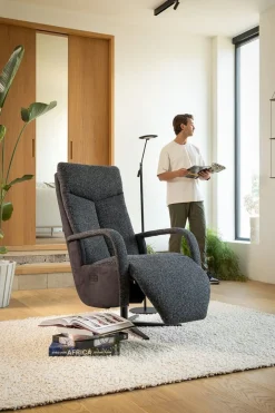 Sale Feelings Wonen Jasper Medium Relaxfauteuil Lava, Onyx