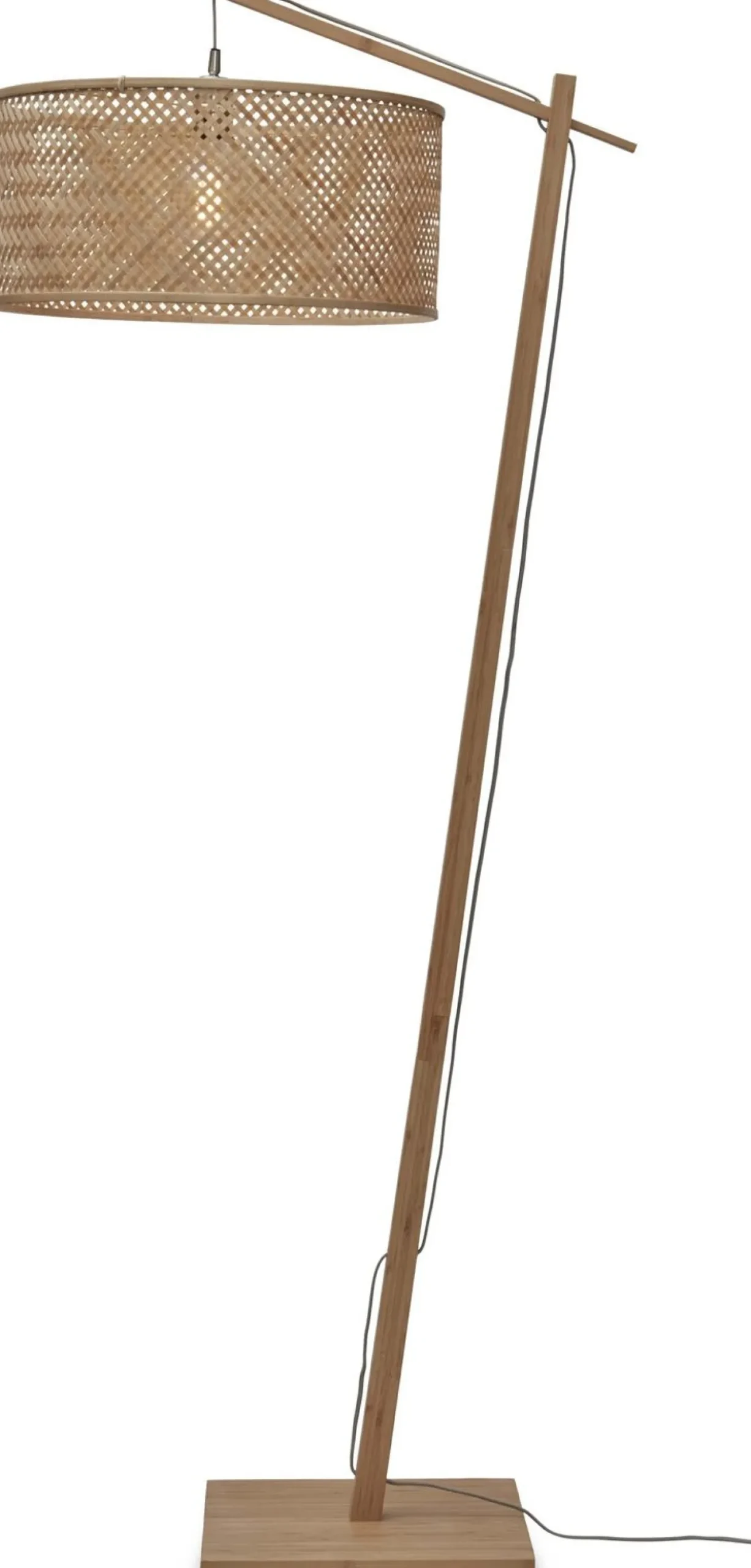 Online Good&Mojo Java 1 Arm L Vloerlamp Natural, Grey