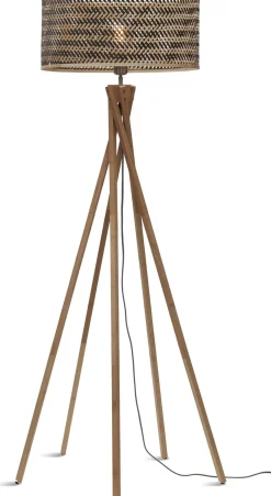 Clearance Good&Mojo Java 5 Legs Vloerlamp Natural, Black