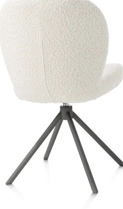 Clearance XOOON Jaxon Eetkamerstoel Ivoor, Grafiet