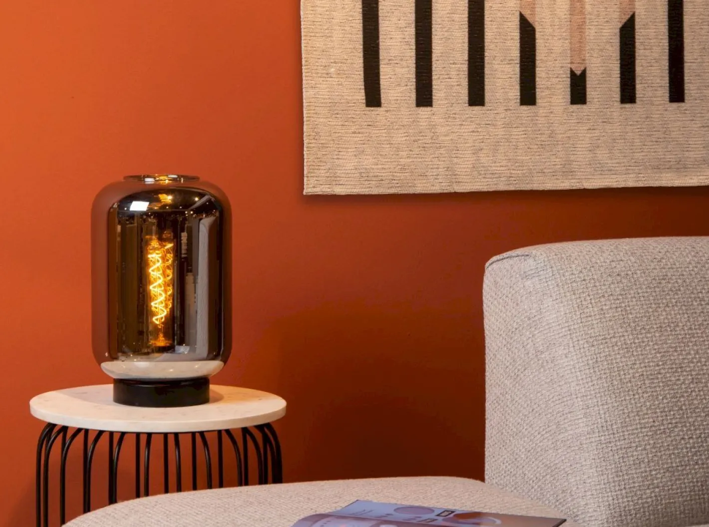 Discount Lucide Joanet Tafellamp Zwart
