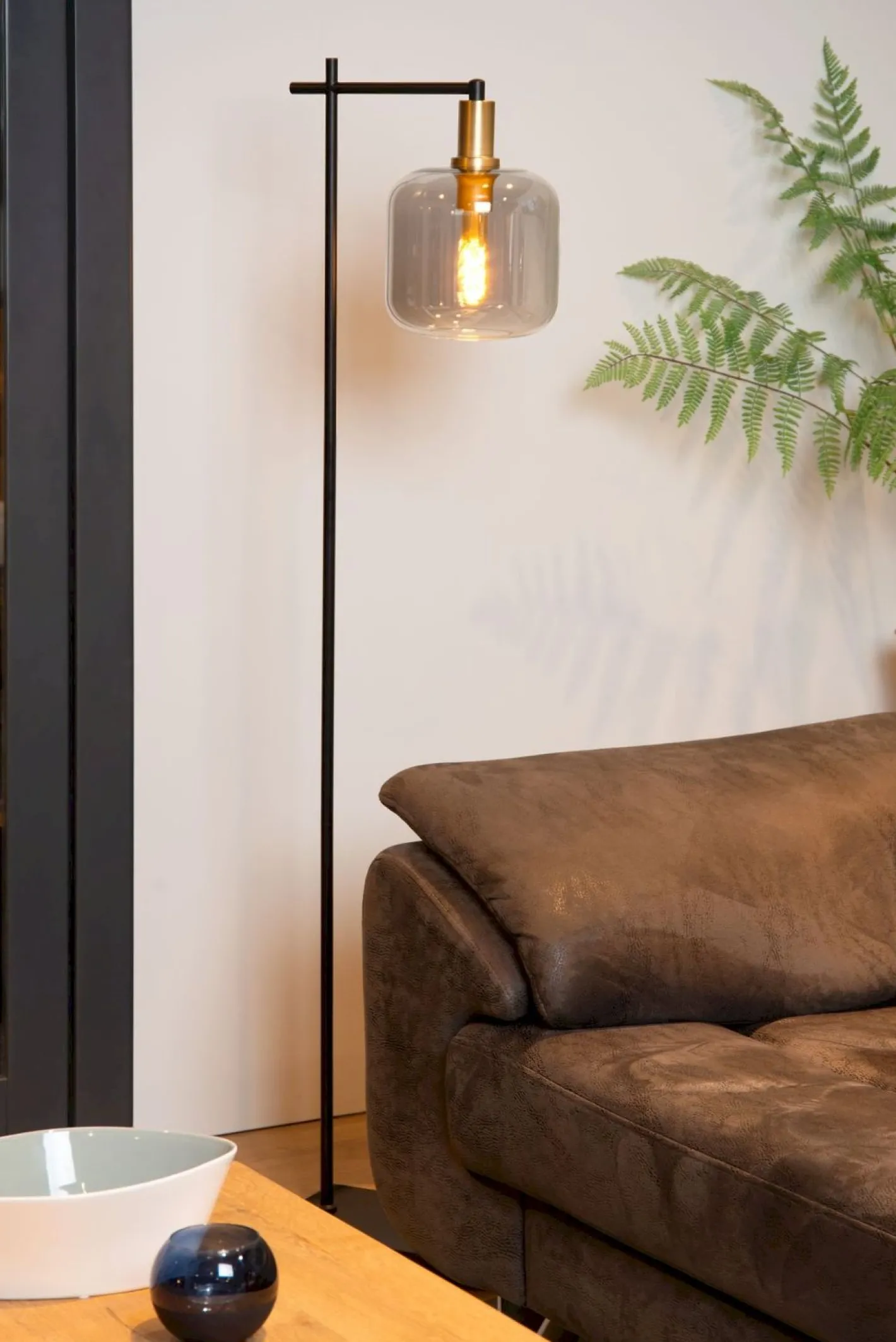 Discount Lucide Joanet Vloerlamp Zwart