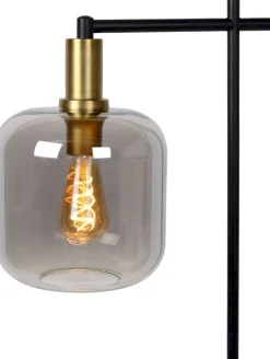 Discount Lucide Joanet Vloerlamp Zwart