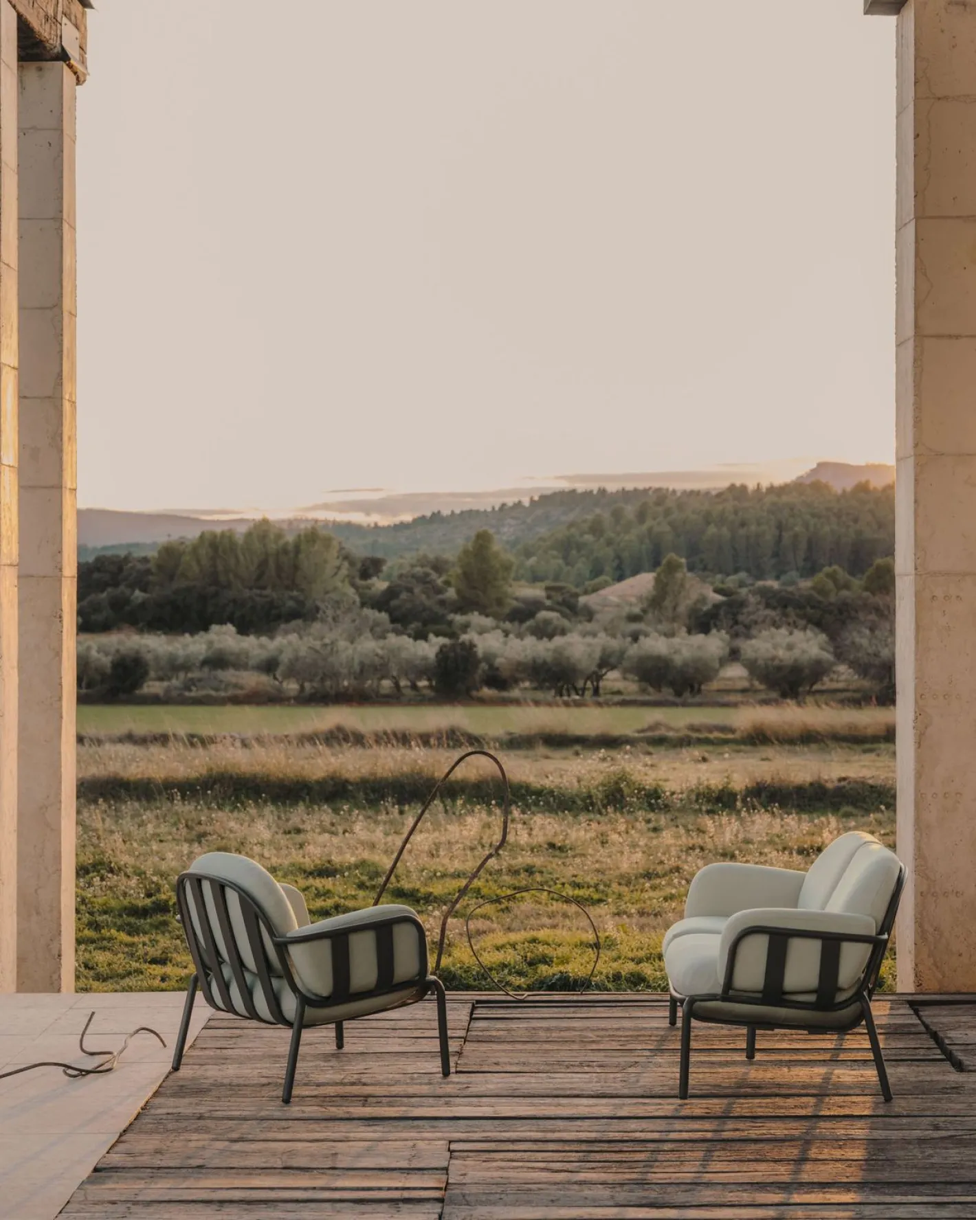 New Kave Home Joncols Outdoor Fauteuil Grijs