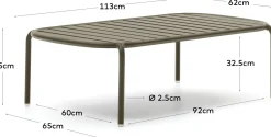 Clearance Kave Home Joncols Tuin Salontafel Groen