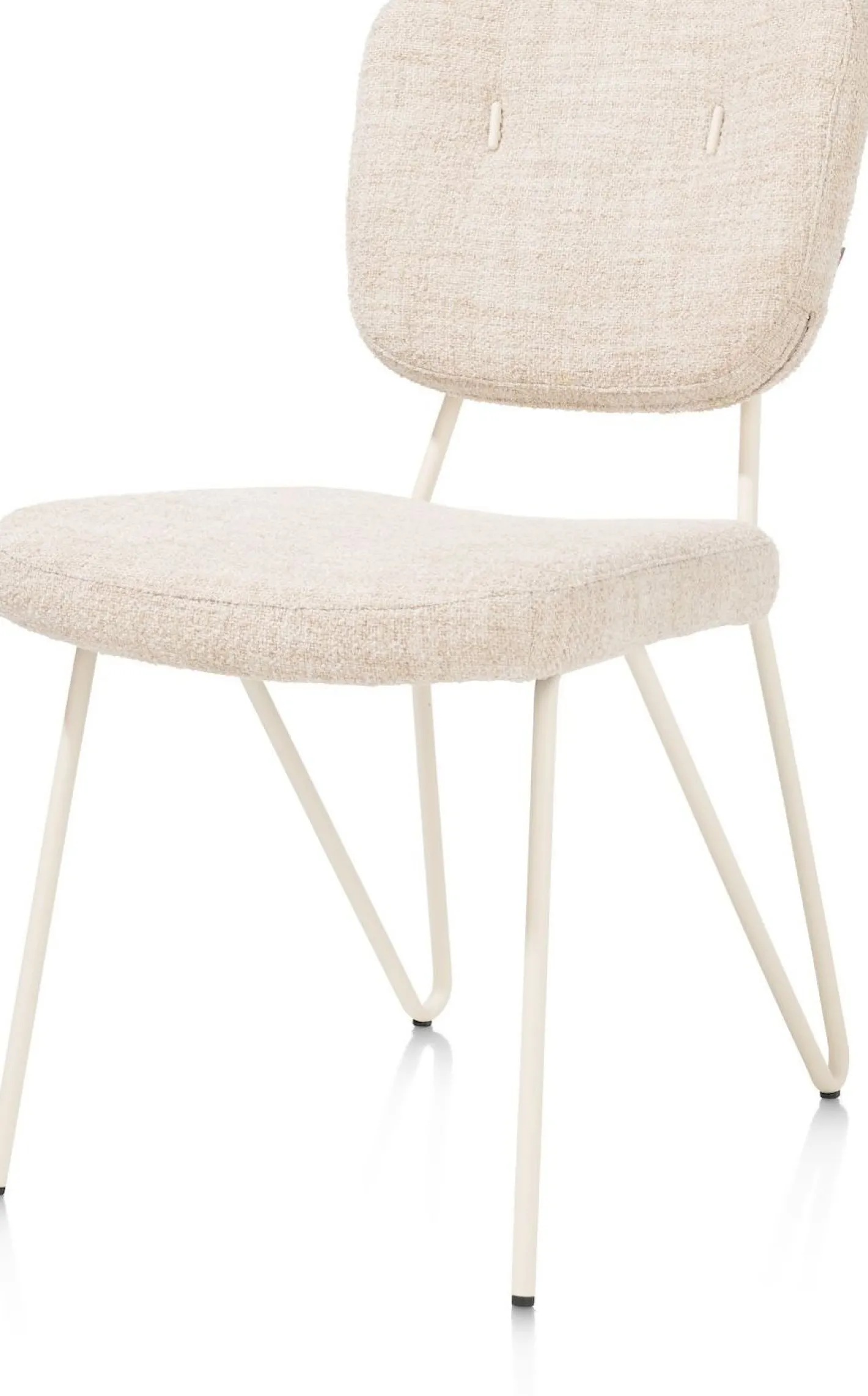 Hot XOOON June Luton Eetkamerstoel Nebbia, Creme