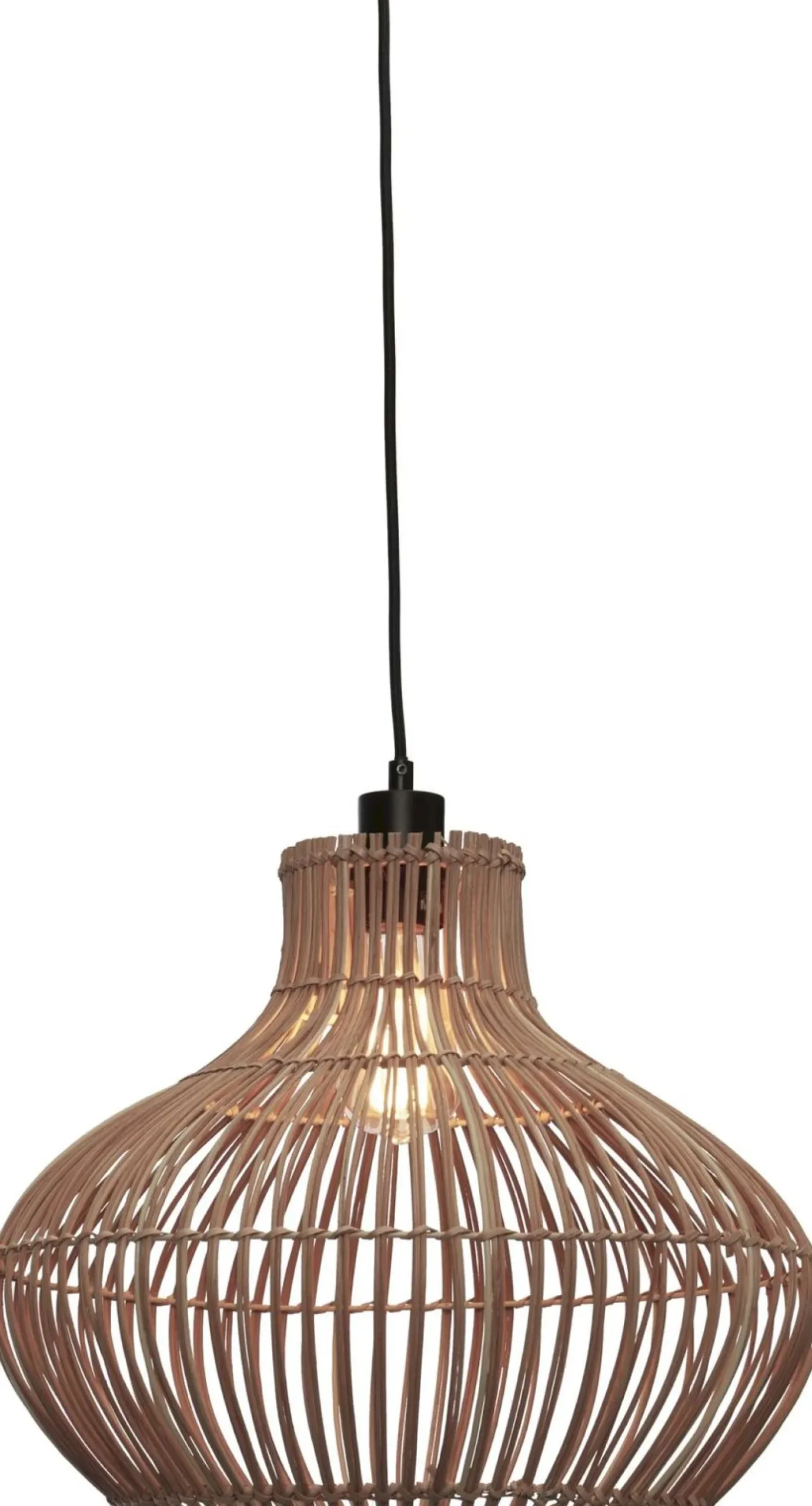 Online Good&Mojo Kalahari Hanglamp Natural, Black