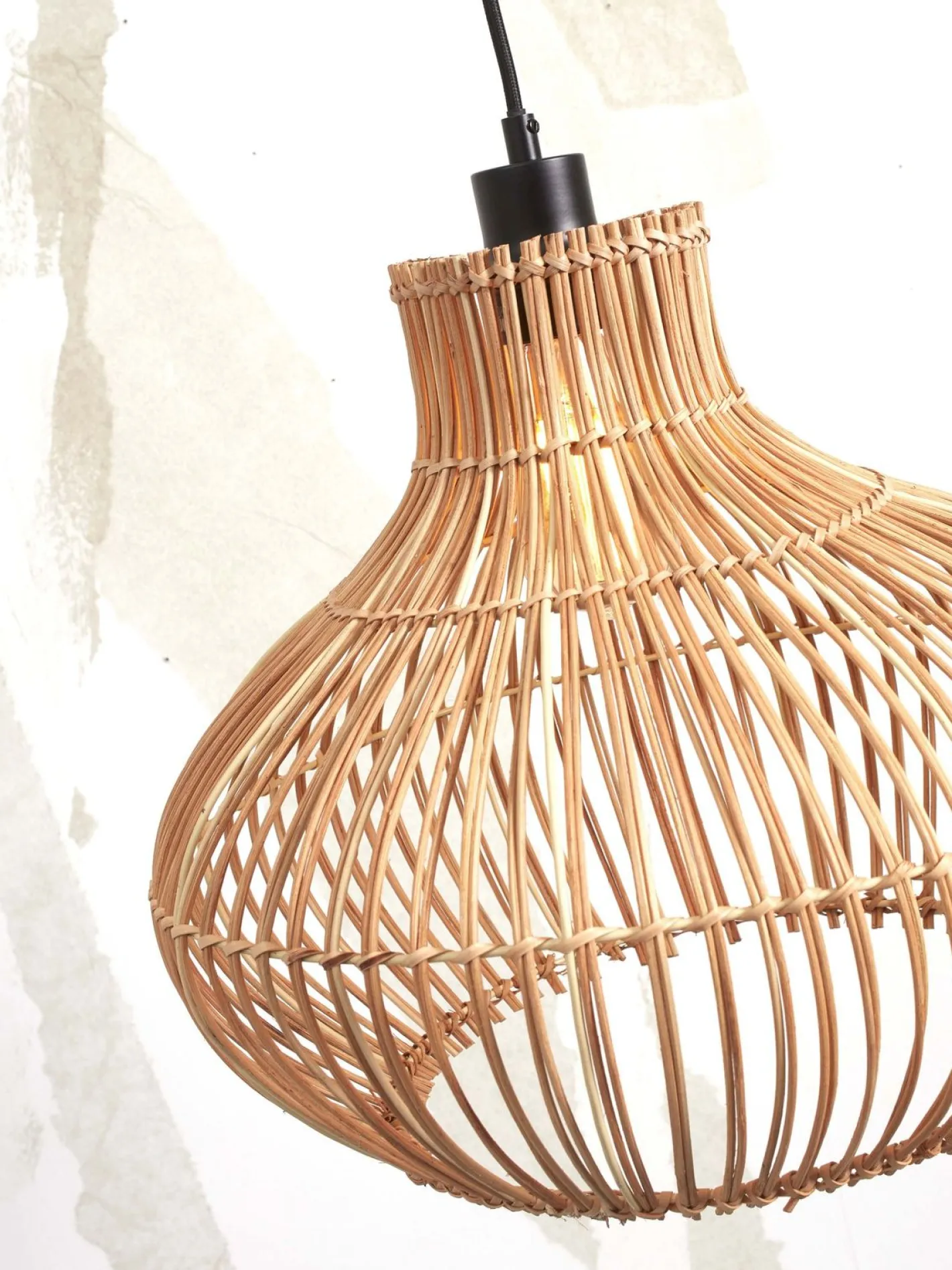 Online Good&Mojo Kalahari Hanglamp Natural, Black