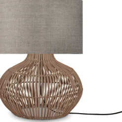 Online Good&Mojo Kalahari S Tafellamp Natural, Linen Dark