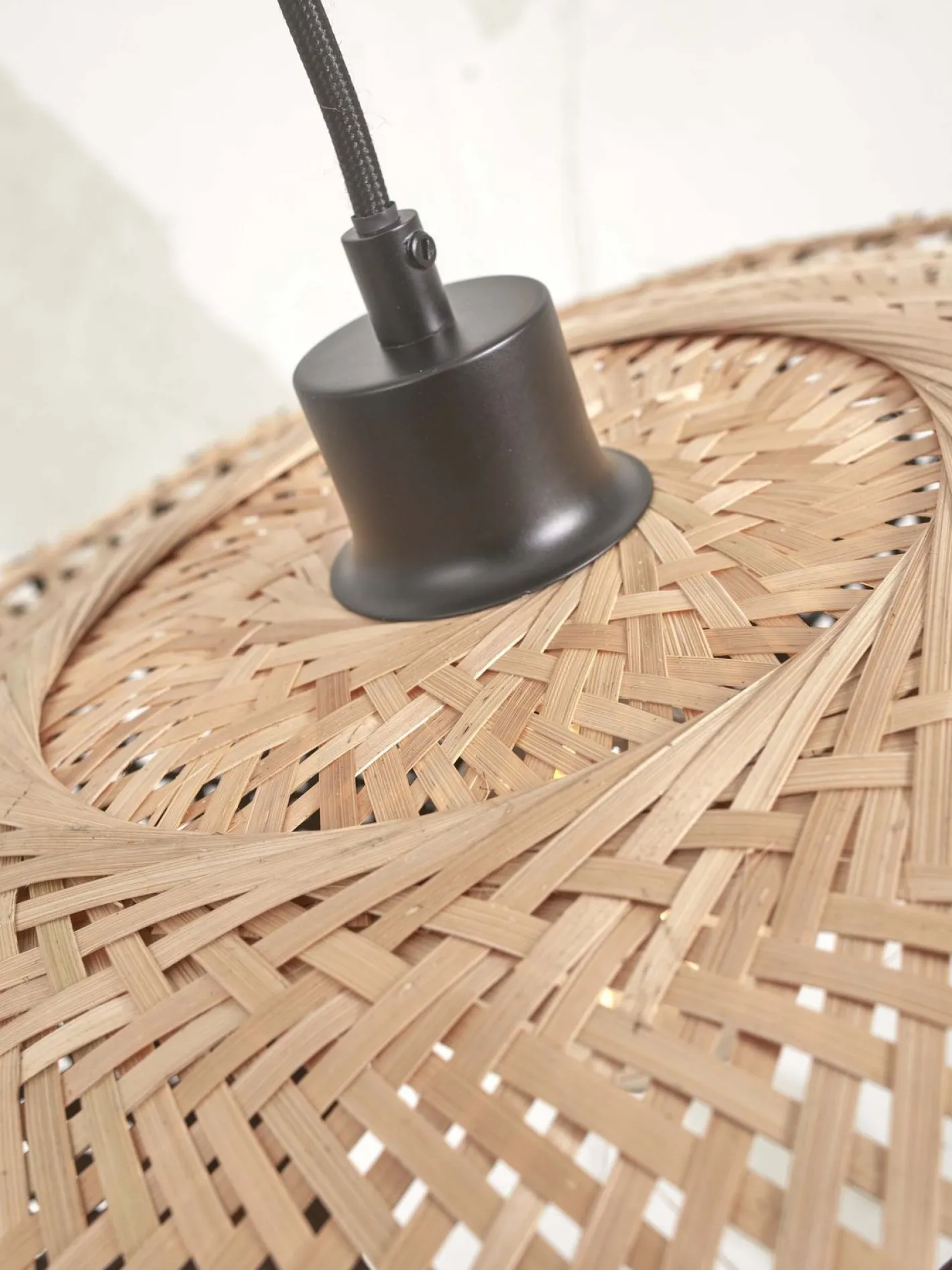 New Good&Mojo Kalimantan L Hanglamp Black, Natural