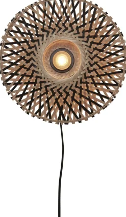 Outlet Good&Mojo Kalimantan Natural Black Wandlamp Natural, Black