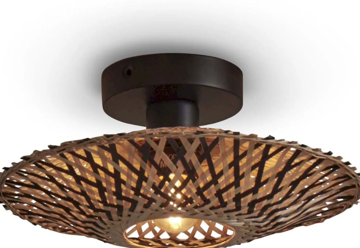Clearance Good&Mojo Kalimantan XS Plafondlamp Natural, Black