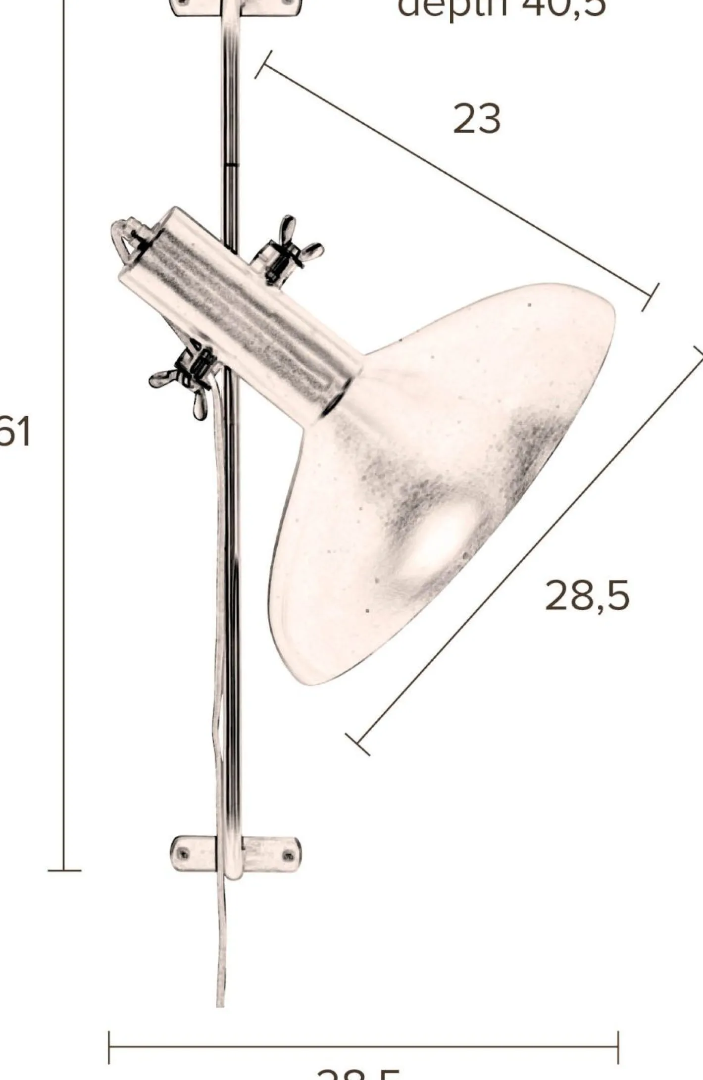 Outlet Dutchbone Karish Wandlamp