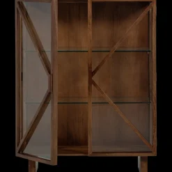 New WOOOD Kella Vitrinekast Bruin