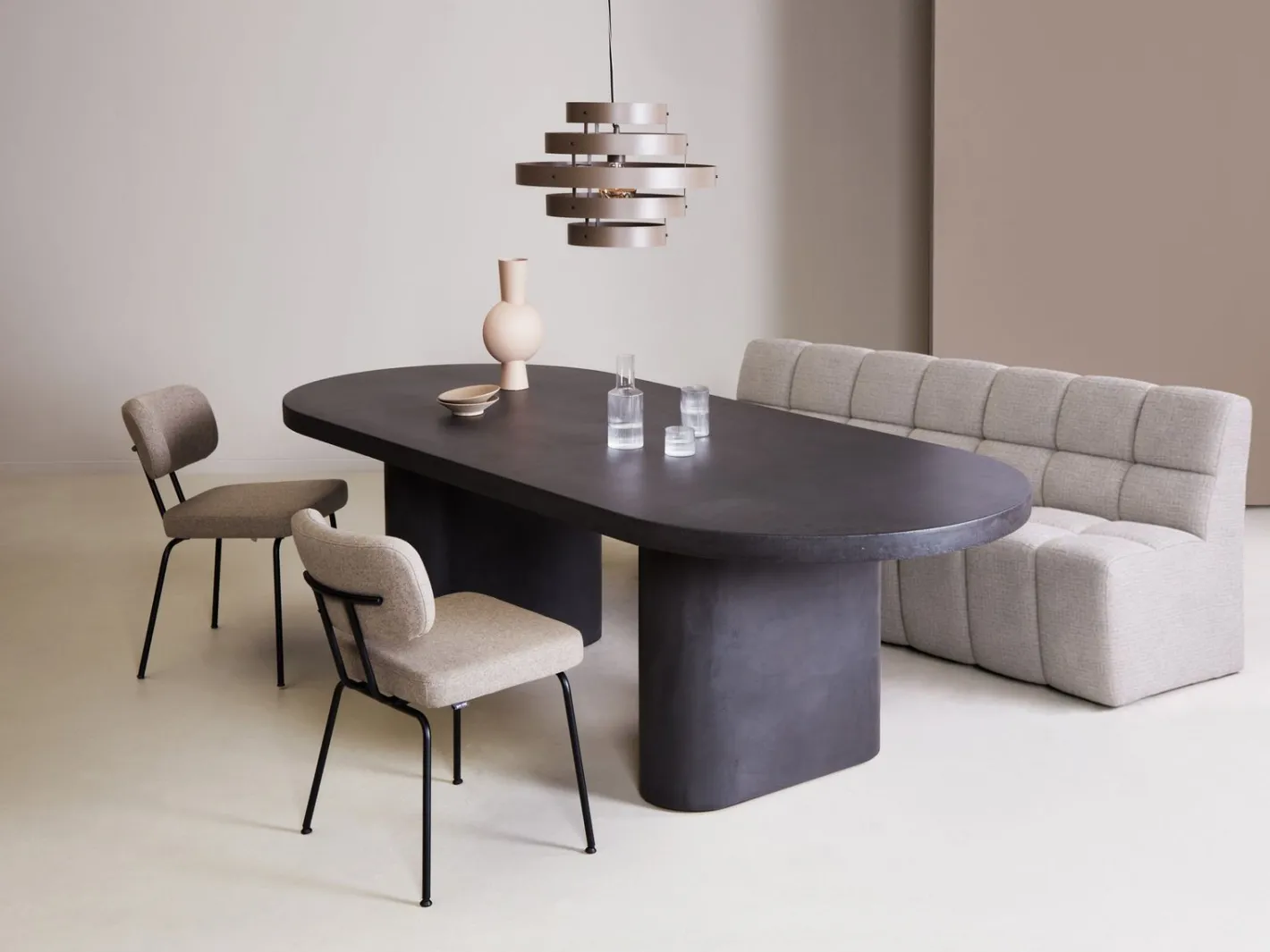 Discount Eijerkamp Collectie Kevin Eetkamerbank Creme