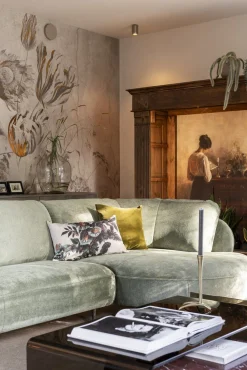 Clearance HKLIVING Kyoto Sierkussen Groen, Paars