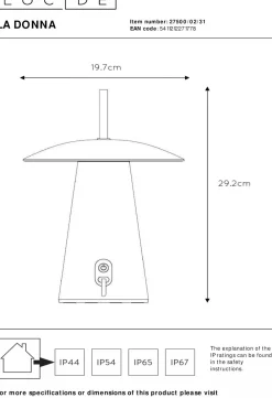 Sale Lucide La Donna Tafellamp Wit
