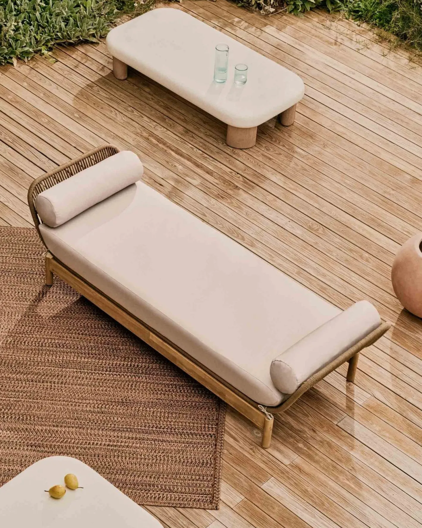 Discount Kave Home Labra Outdoor Salontafel Wit
