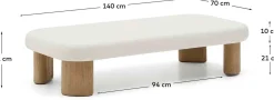 Discount Kave Home Labra Outdoor Salontafel Wit