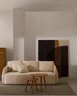 Online Kave Home Laira 3-Zits Slaapbank Ecru