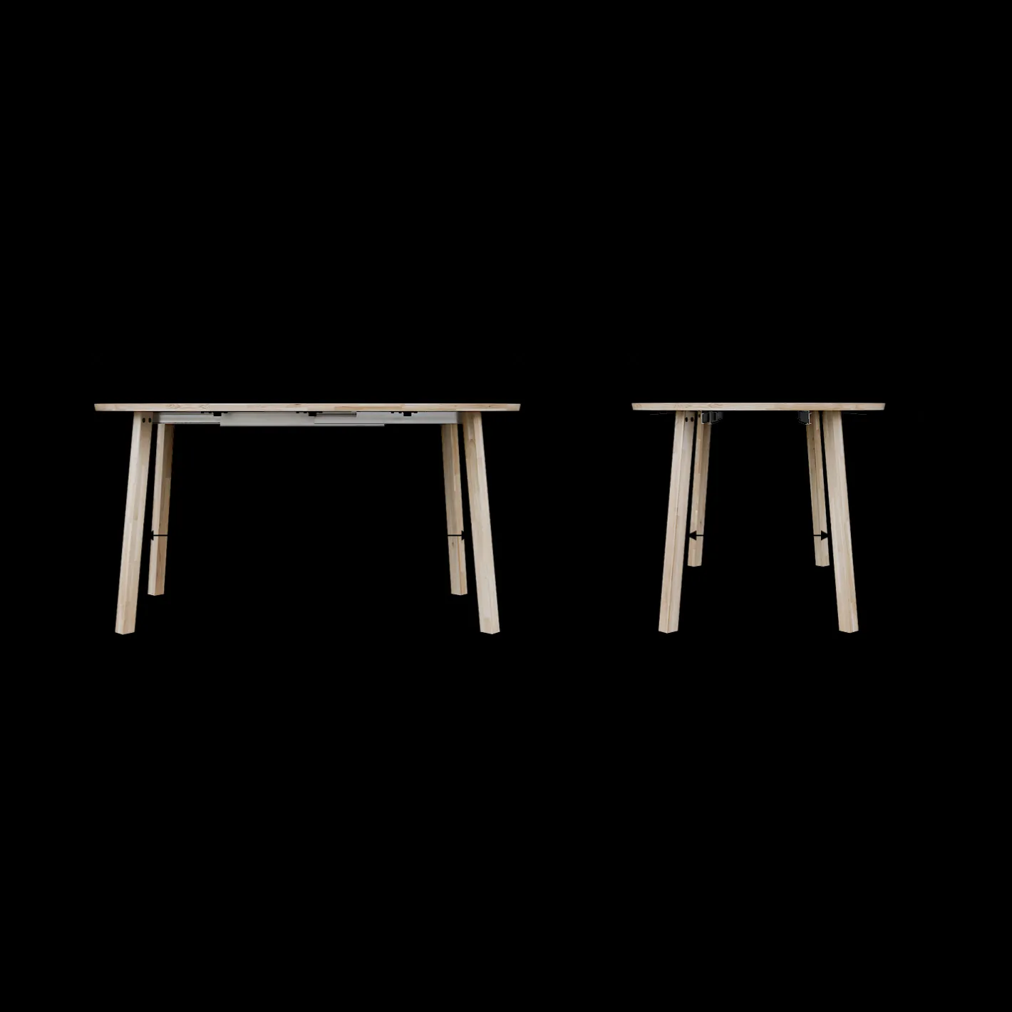 Clearance WOOOD Lange Jan Eettafel Blacknight