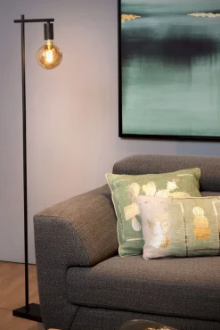 Clearance Lucide Leanne Vloerlamp Zwart