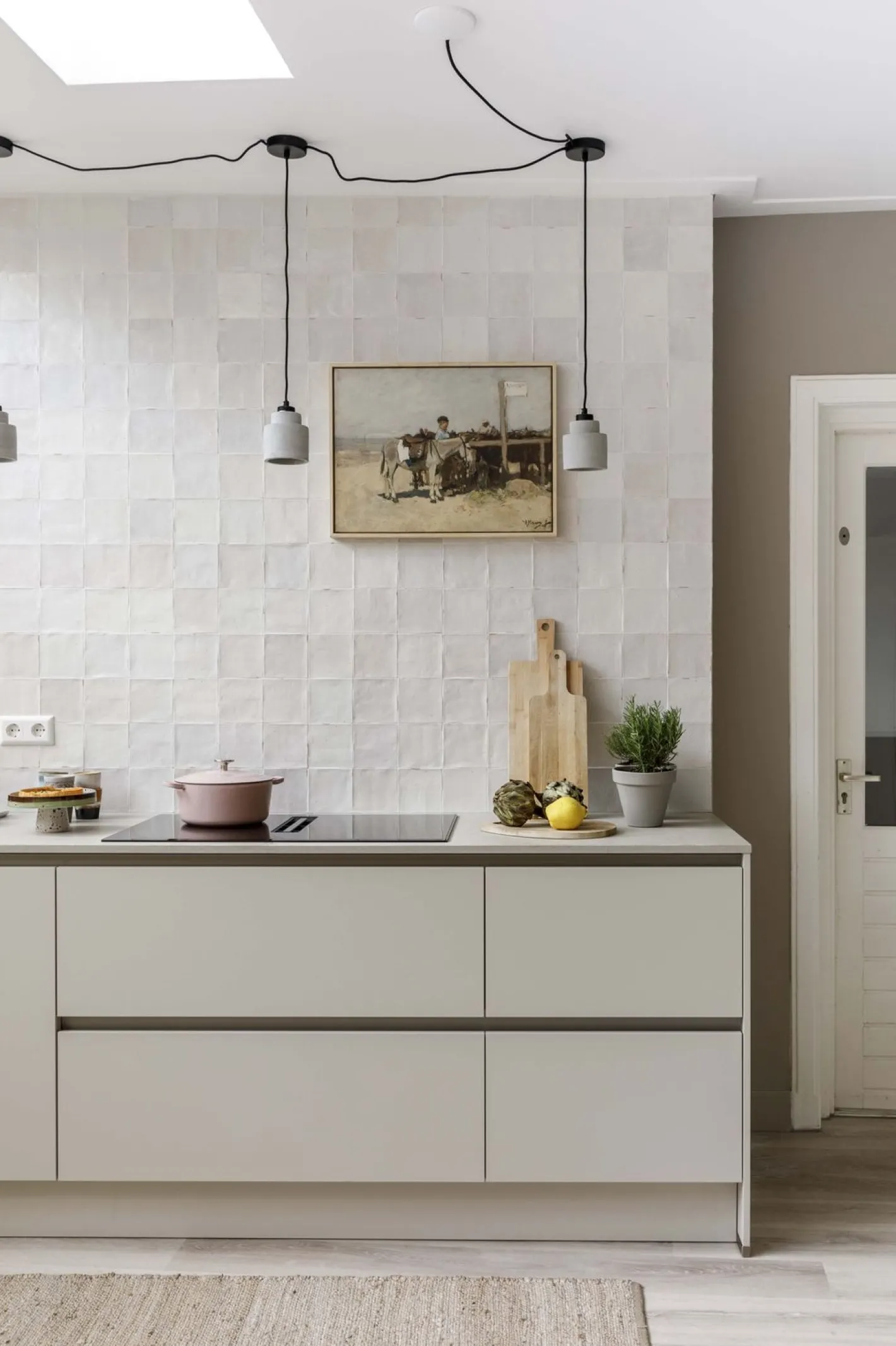 Sale Zuiver Left (set van 6) Hanglamp Concrete