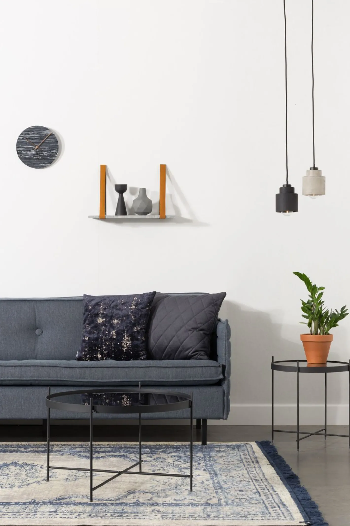 Sale Zuiver Left (set van 6) Hanglamp Concrete