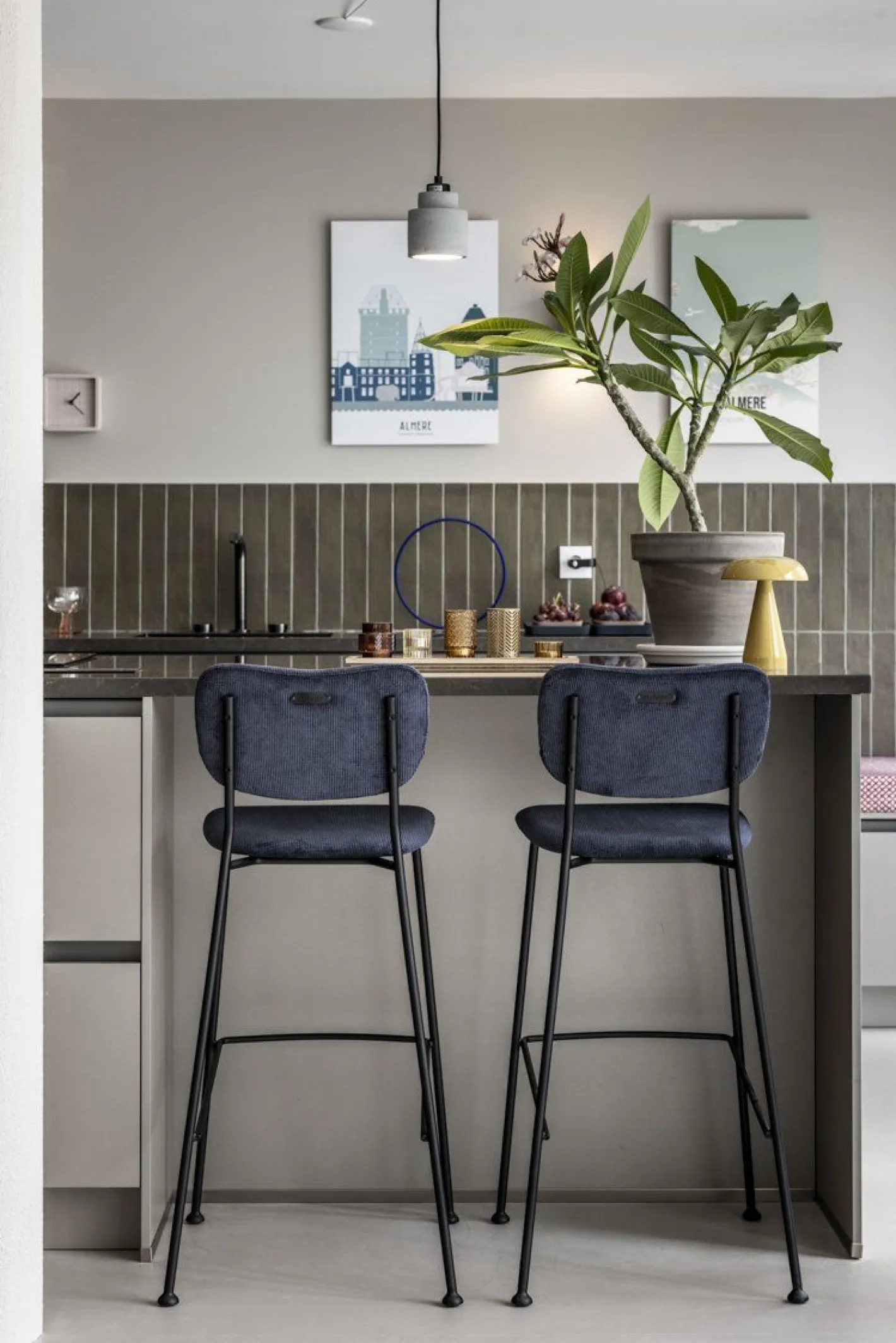 Sale Zuiver Left (set van 6) Hanglamp Concrete