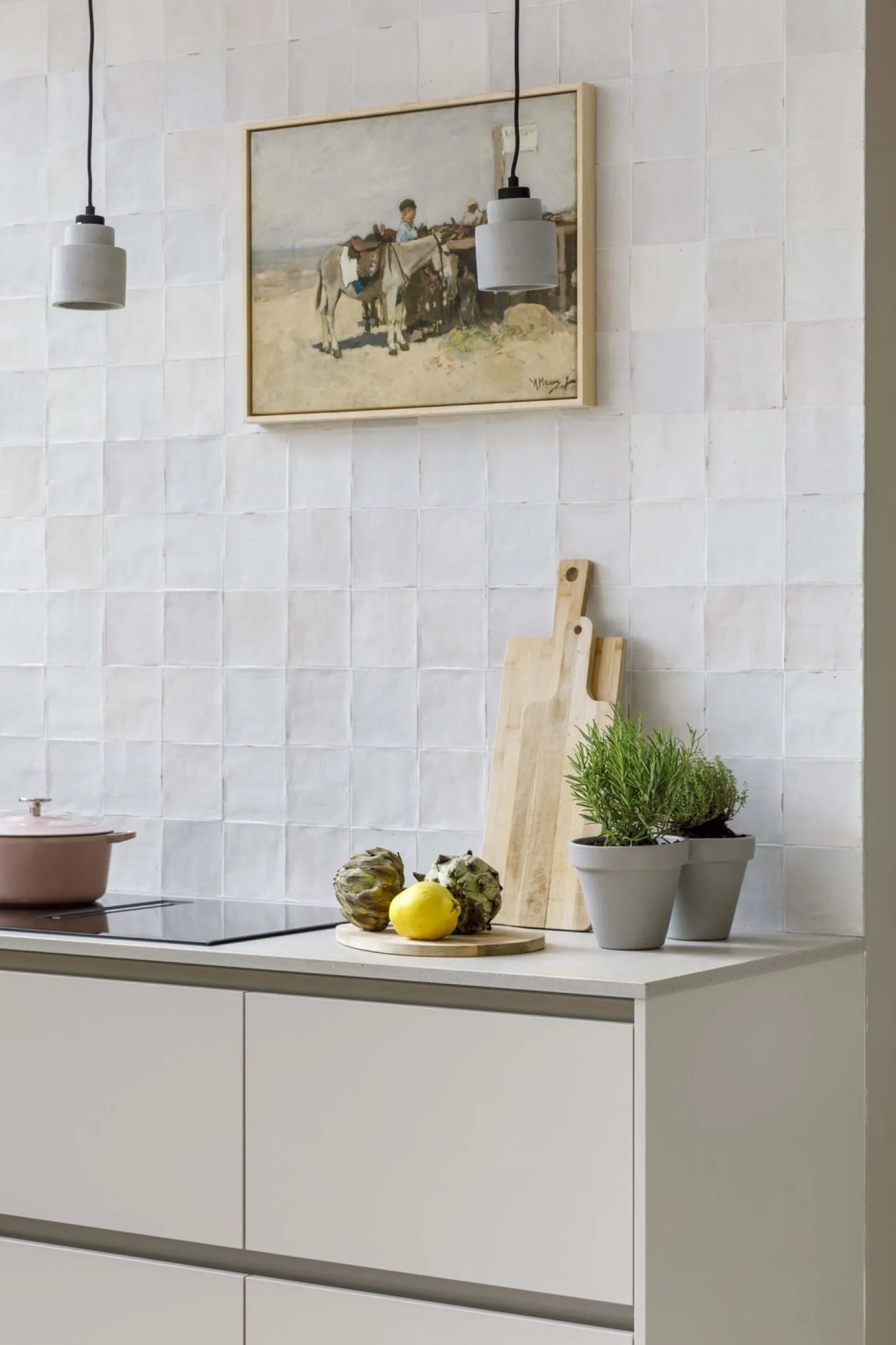 Sale Zuiver Left (set van 6) Hanglamp Concrete