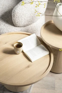 Discount Eleonora Leia Bijzettafel Naturel
