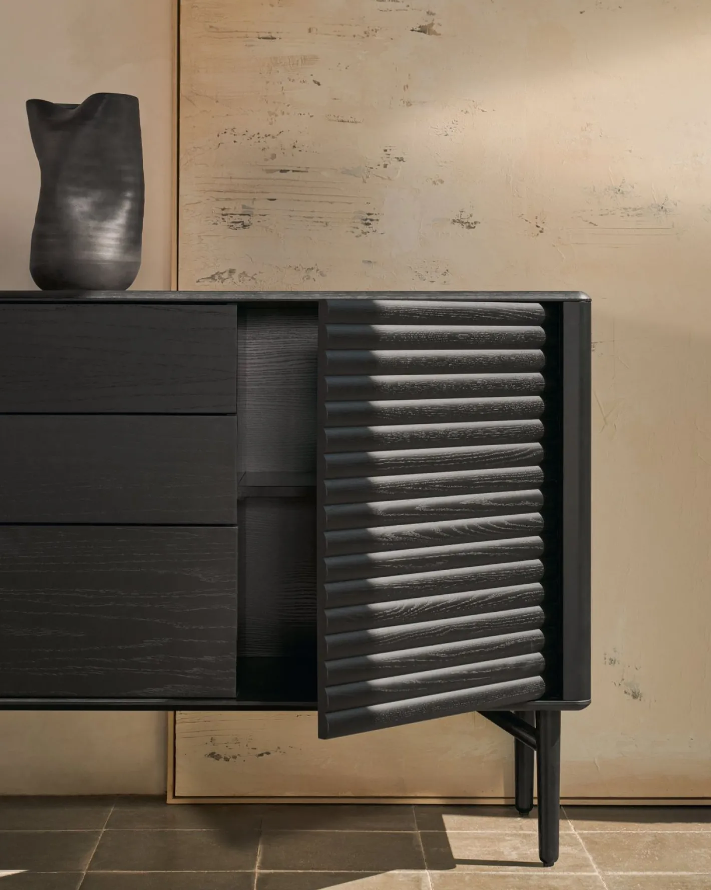 Discount Kave Home Lenon Dressoir Zwart